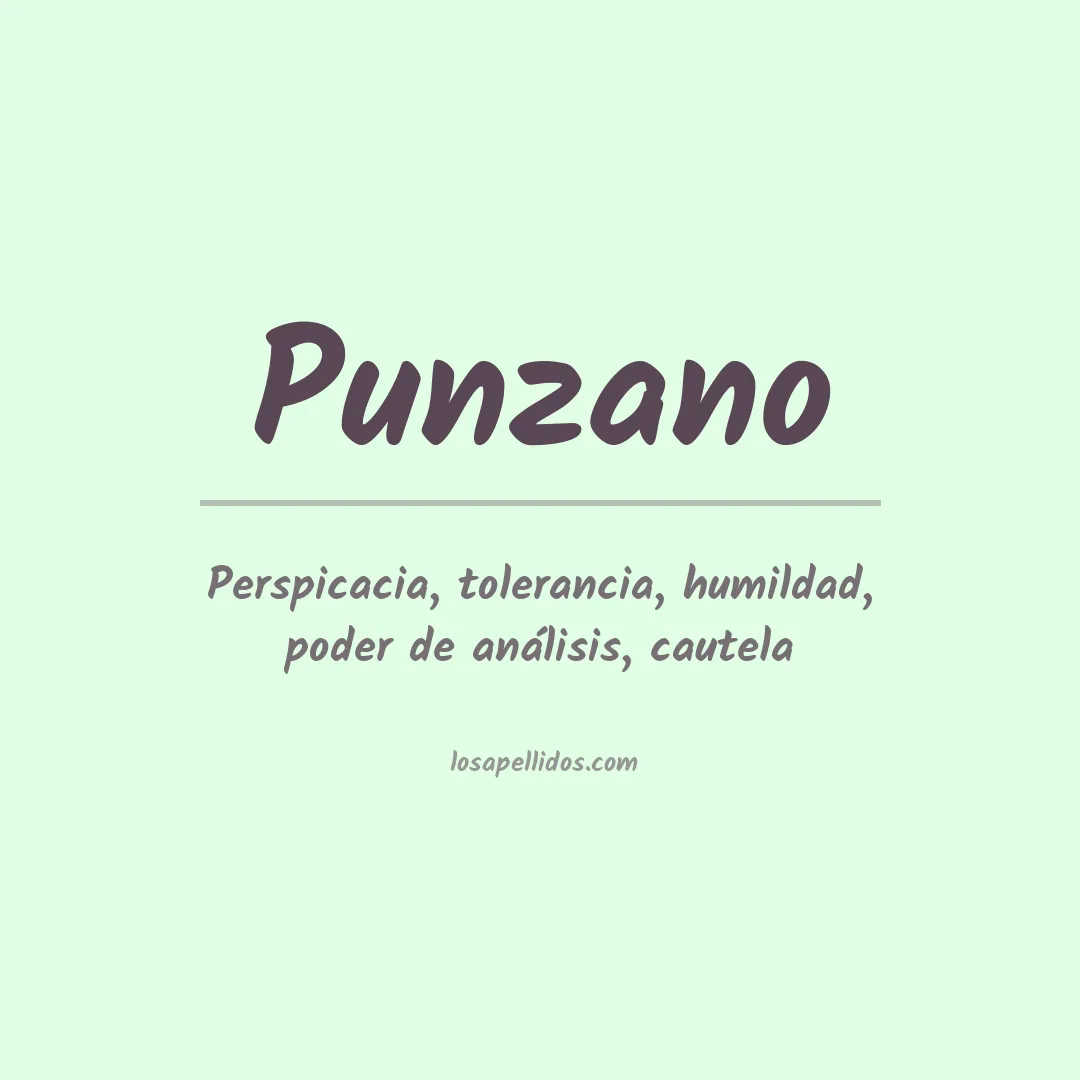 Apellido Punzano