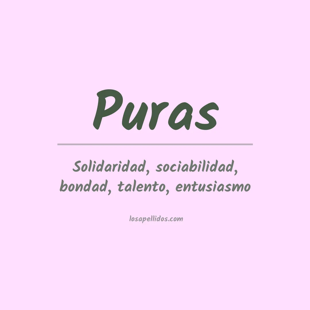 Apellido Puras