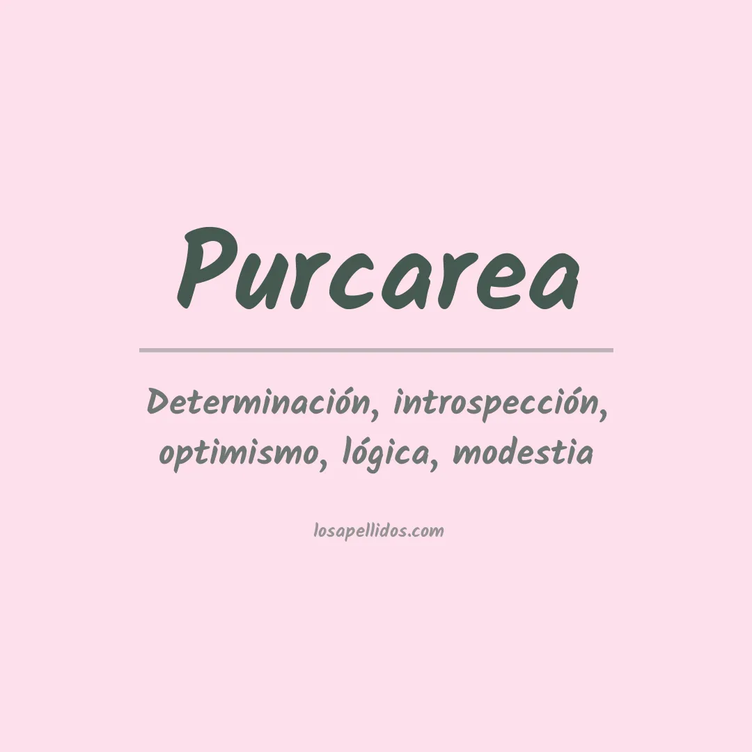 Apellido Purcarea