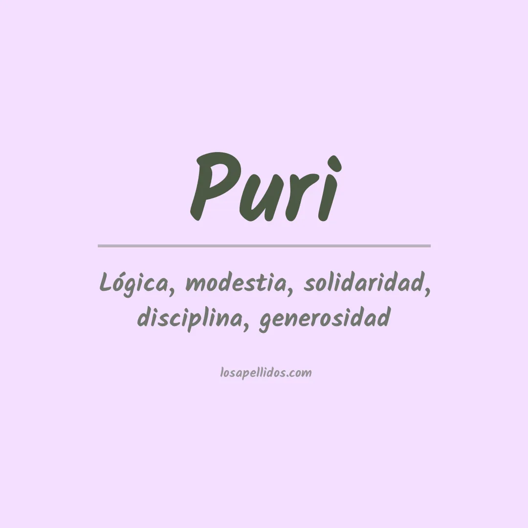 Apellido Puri