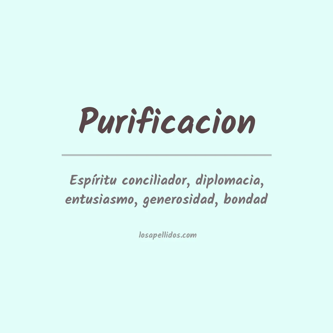 Apellido Purificacion