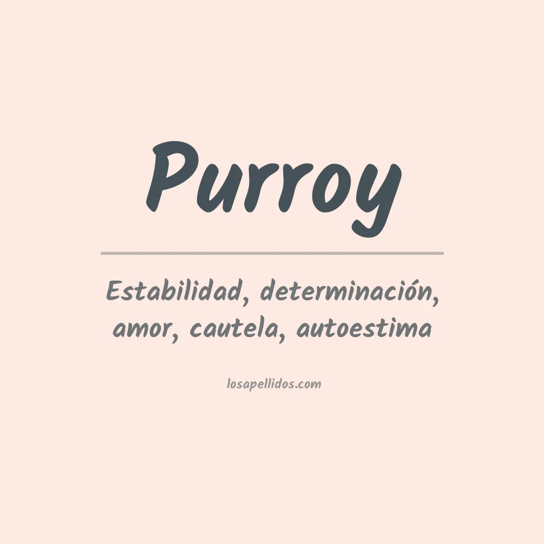 Apellido Purroy