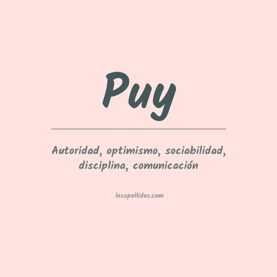 Apellido Puy