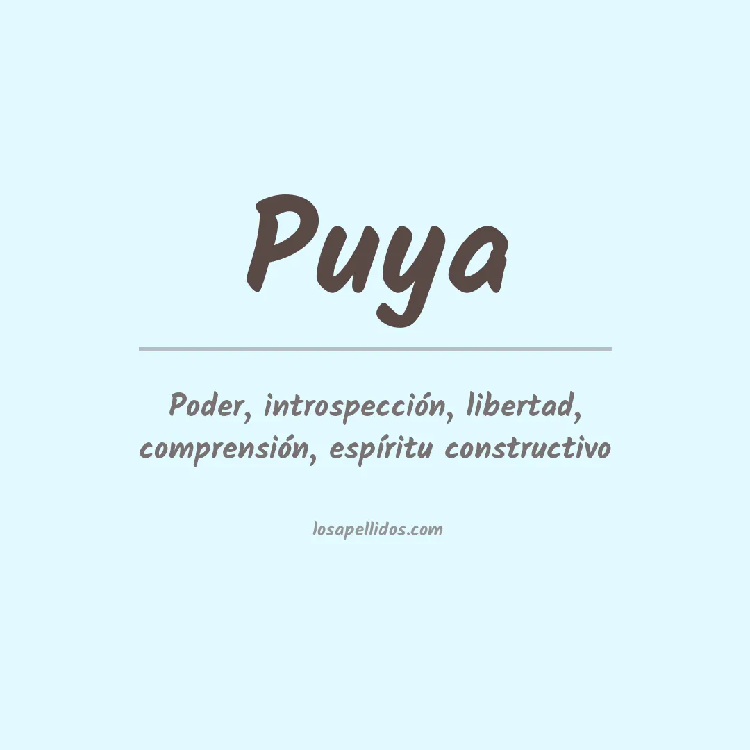 Apellido Puya