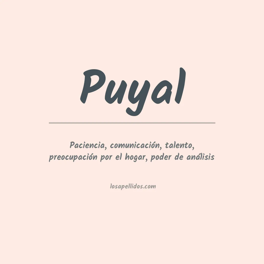 Apellido Puyal