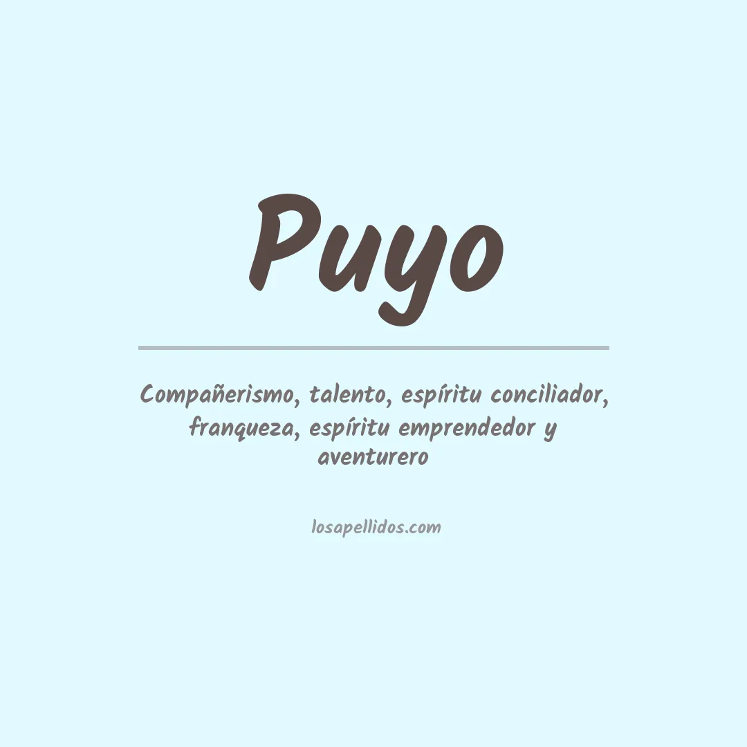 Apellido Puyo