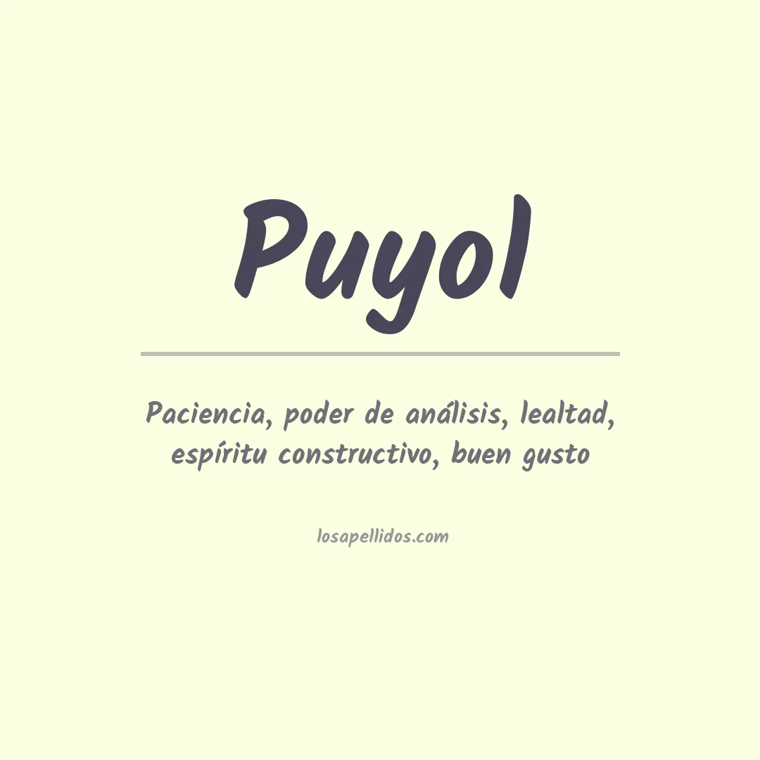 Apellido Puyol