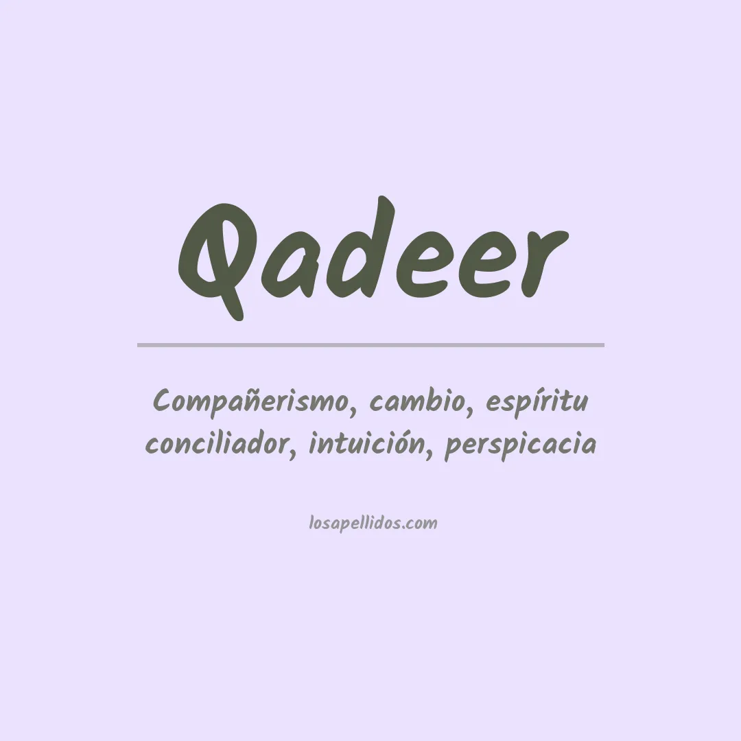 Apellido Qadeer