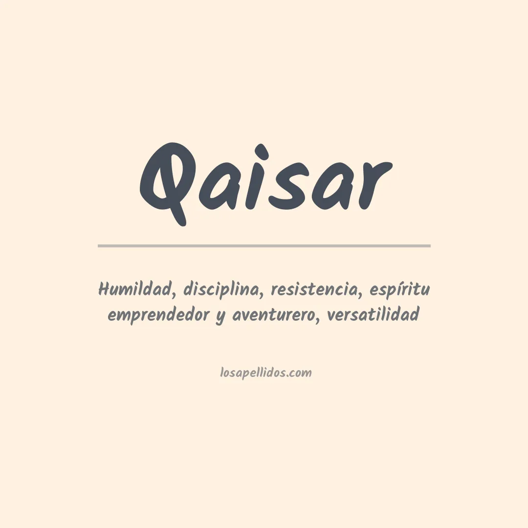 Apellido Qaisar
