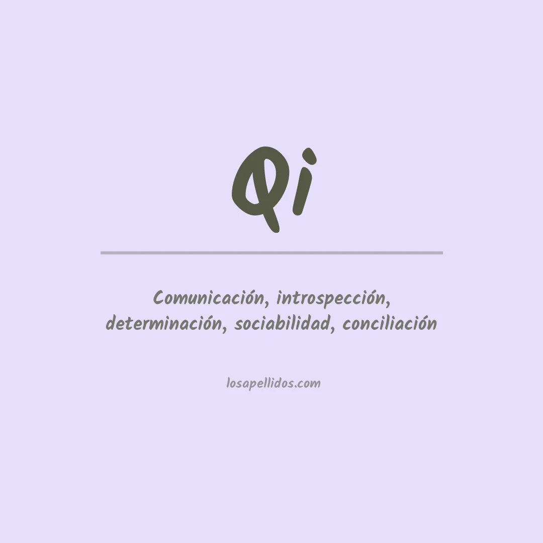 Apellido Qi