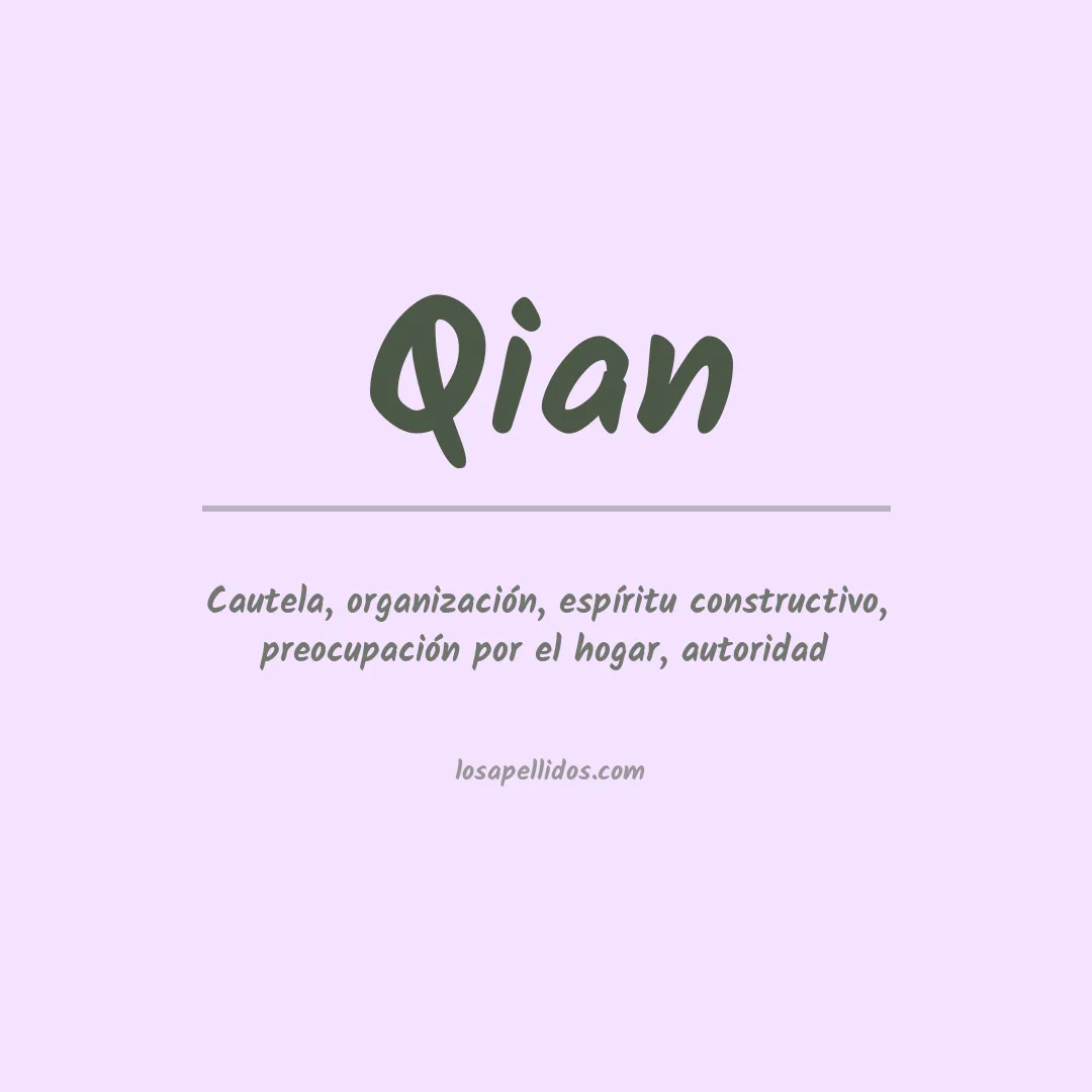 Apellido Qian