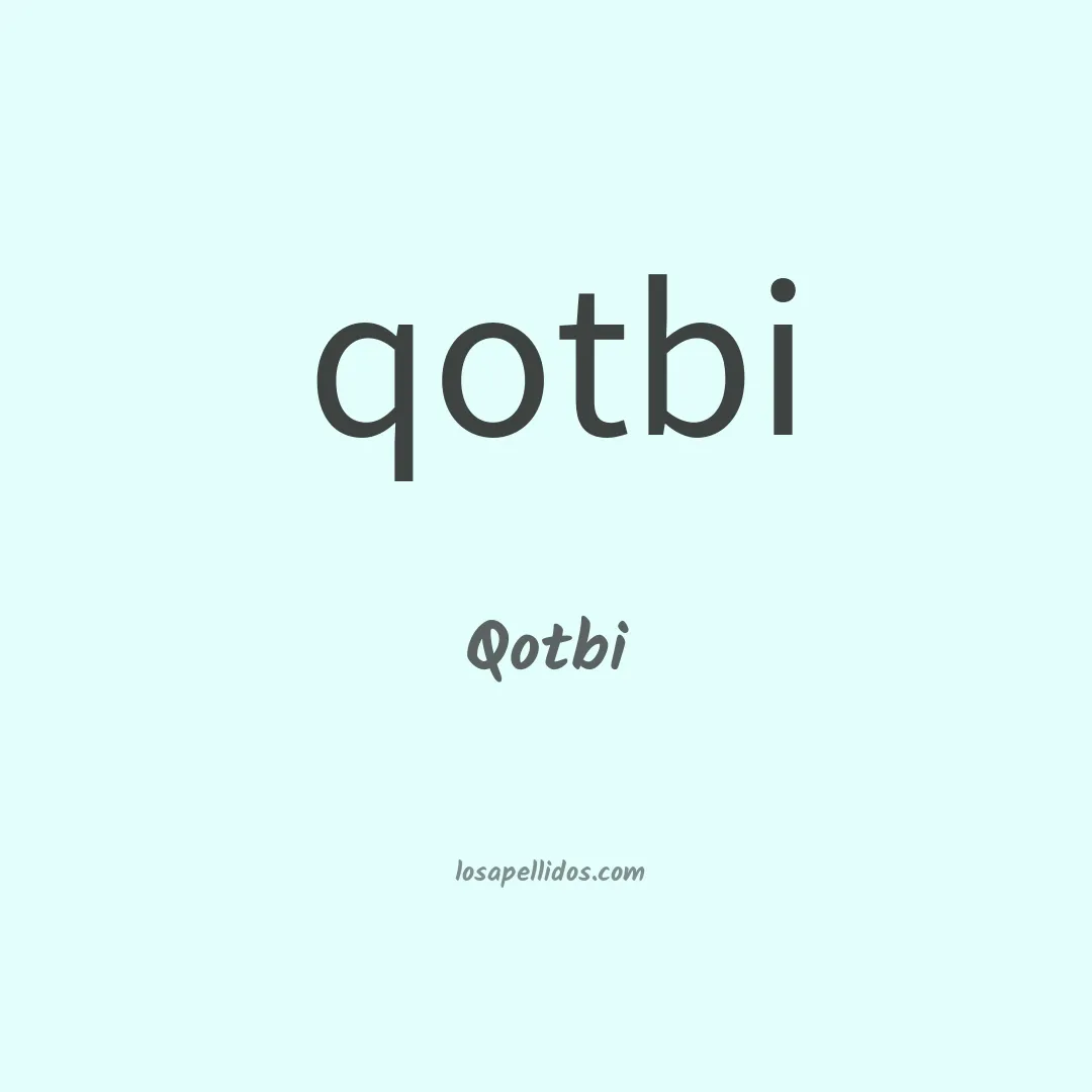 Qotbi en chino