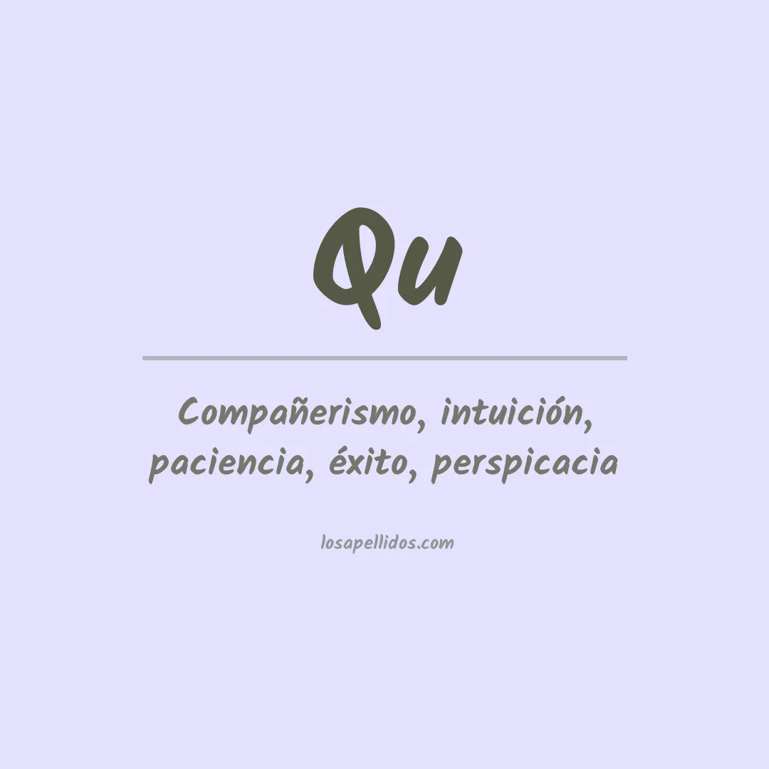 Apellido Qu