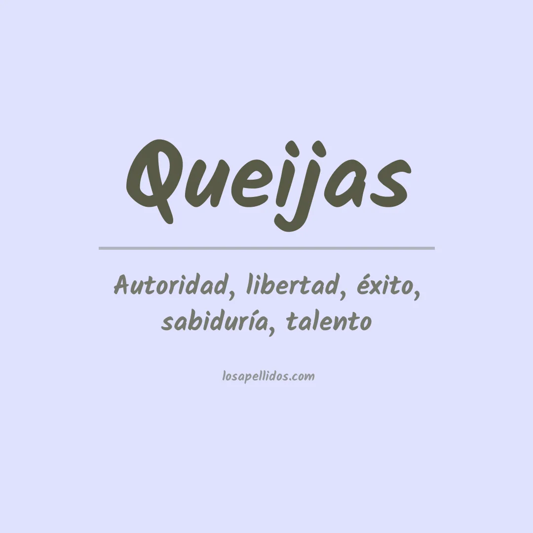 Apellido Queijas