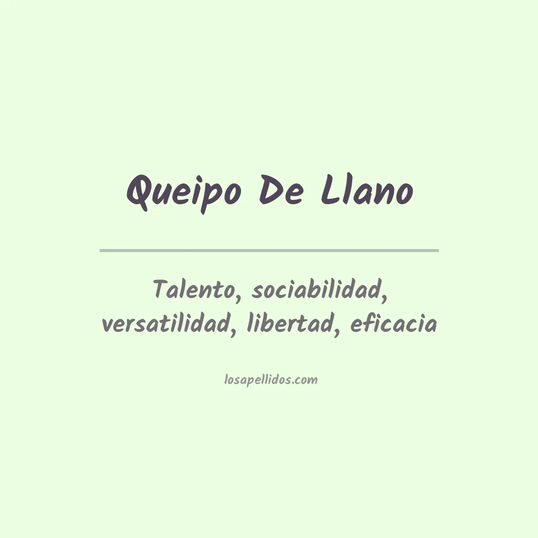 Apellido Queipo de llano