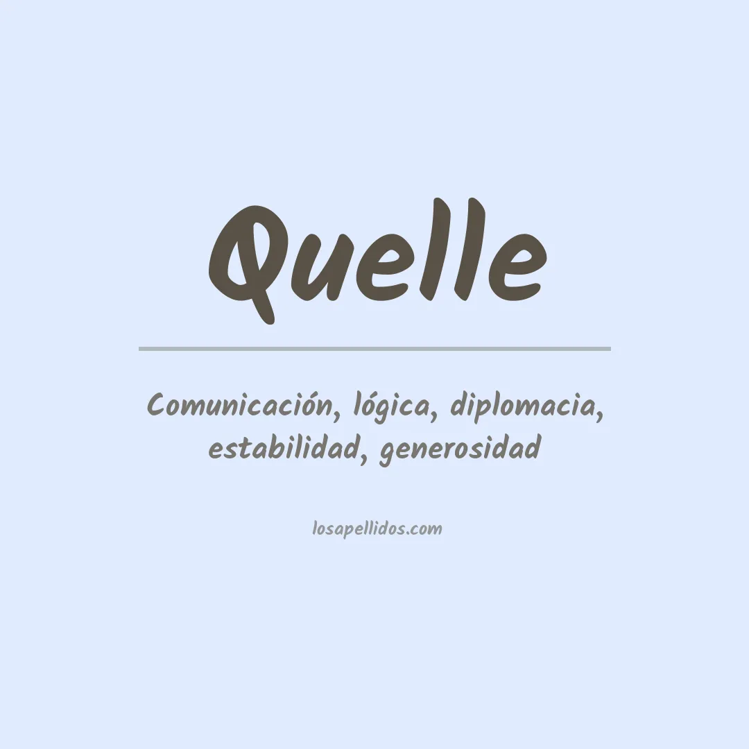 Apellido Quelle