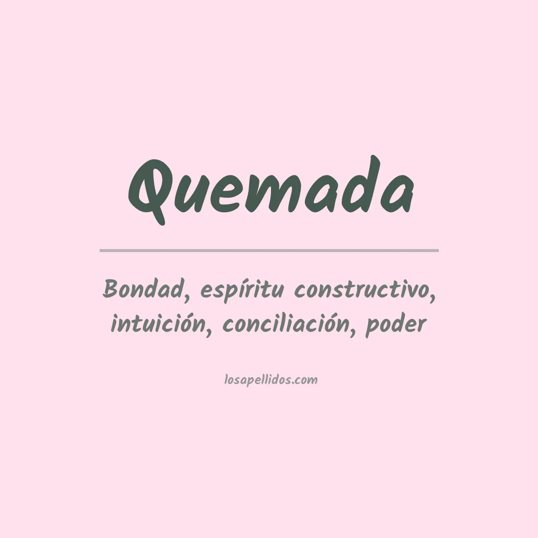 Apellido Quemada