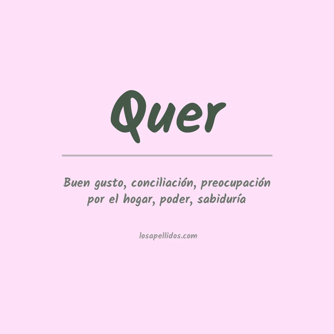 Apellido Quer