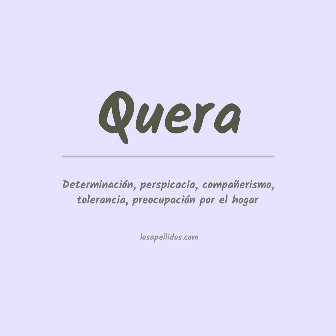Apellido Quera
