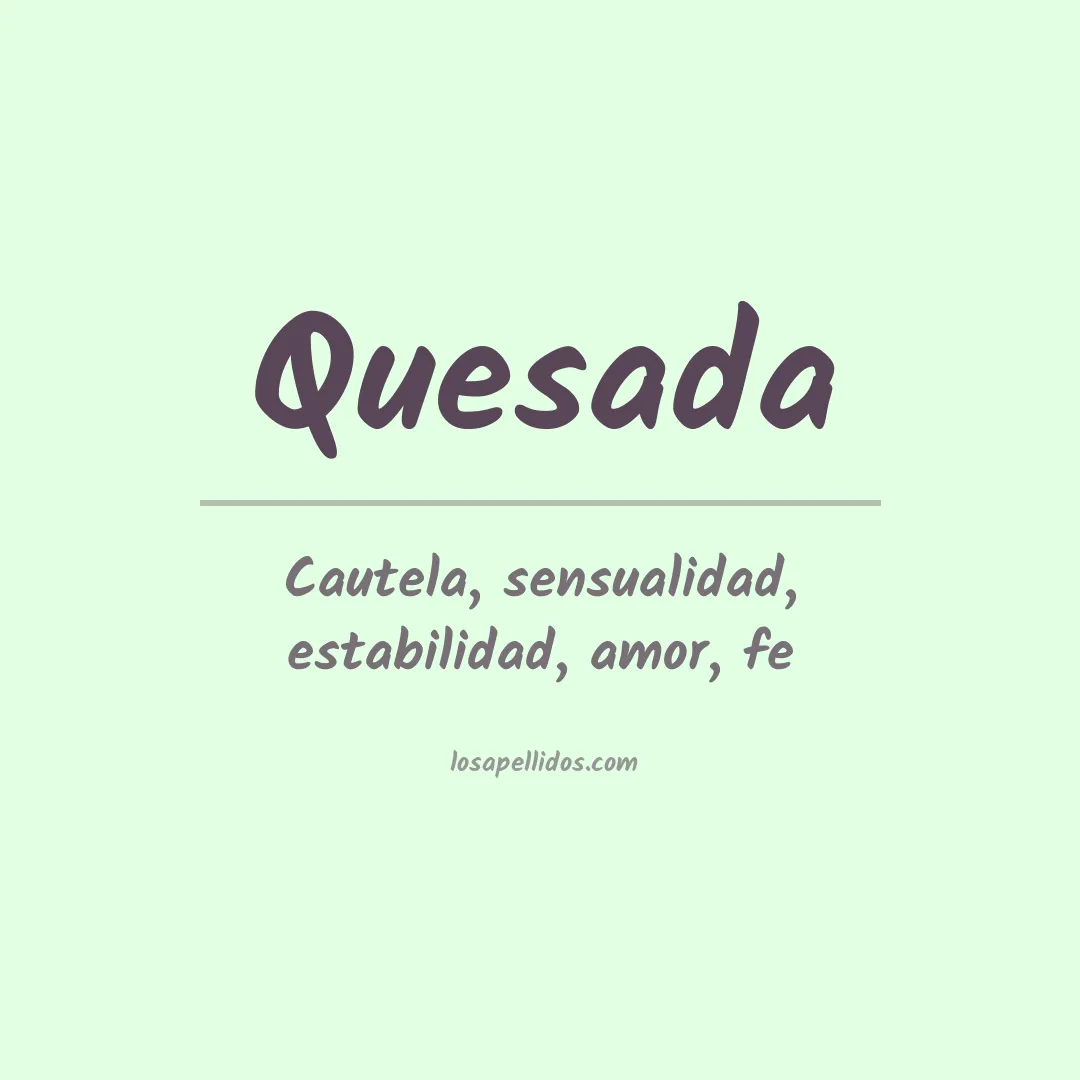 Apellido Quesada