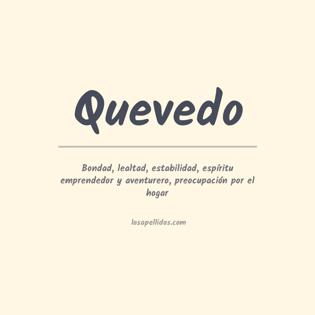 Apellido Quevedo