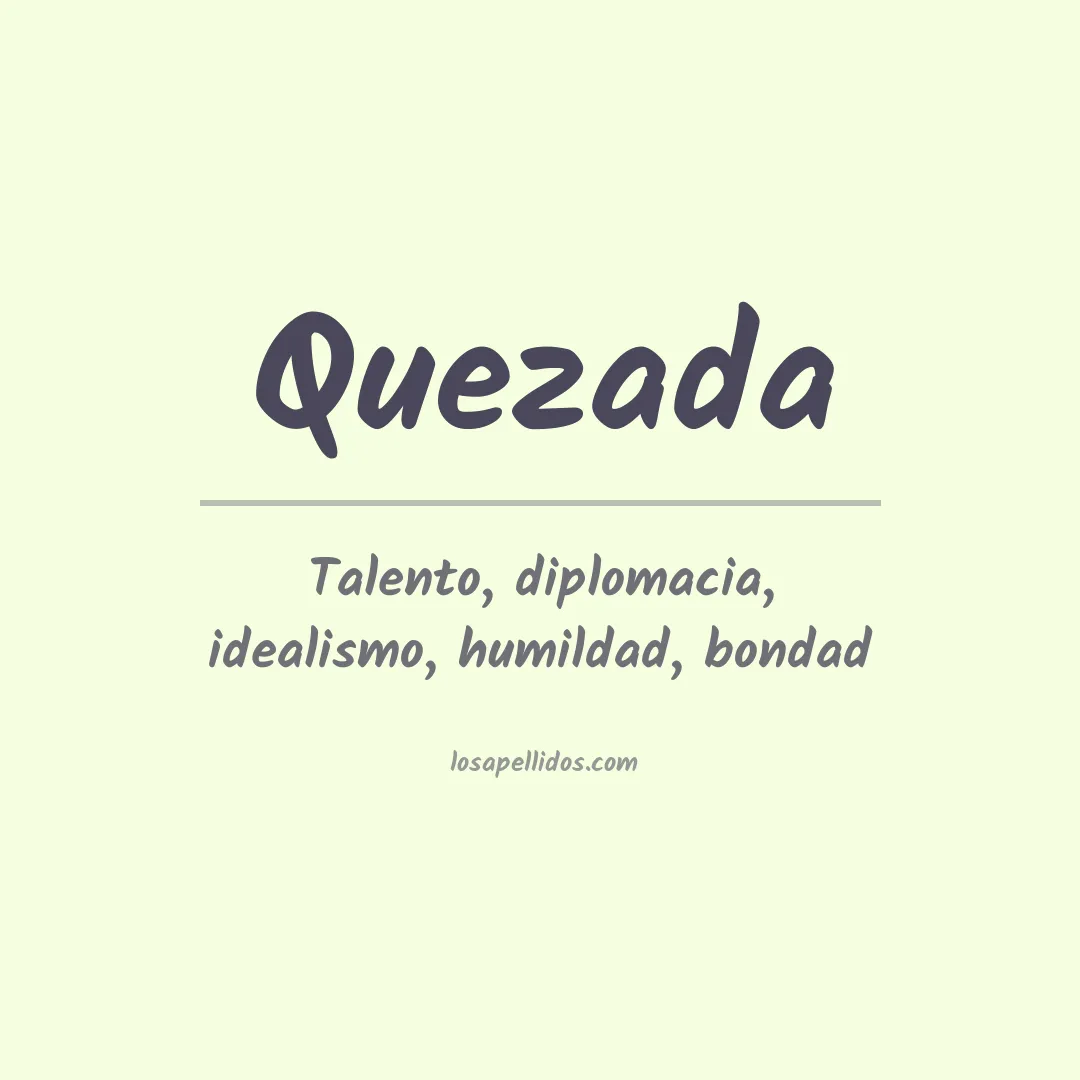 Apellido Quezada