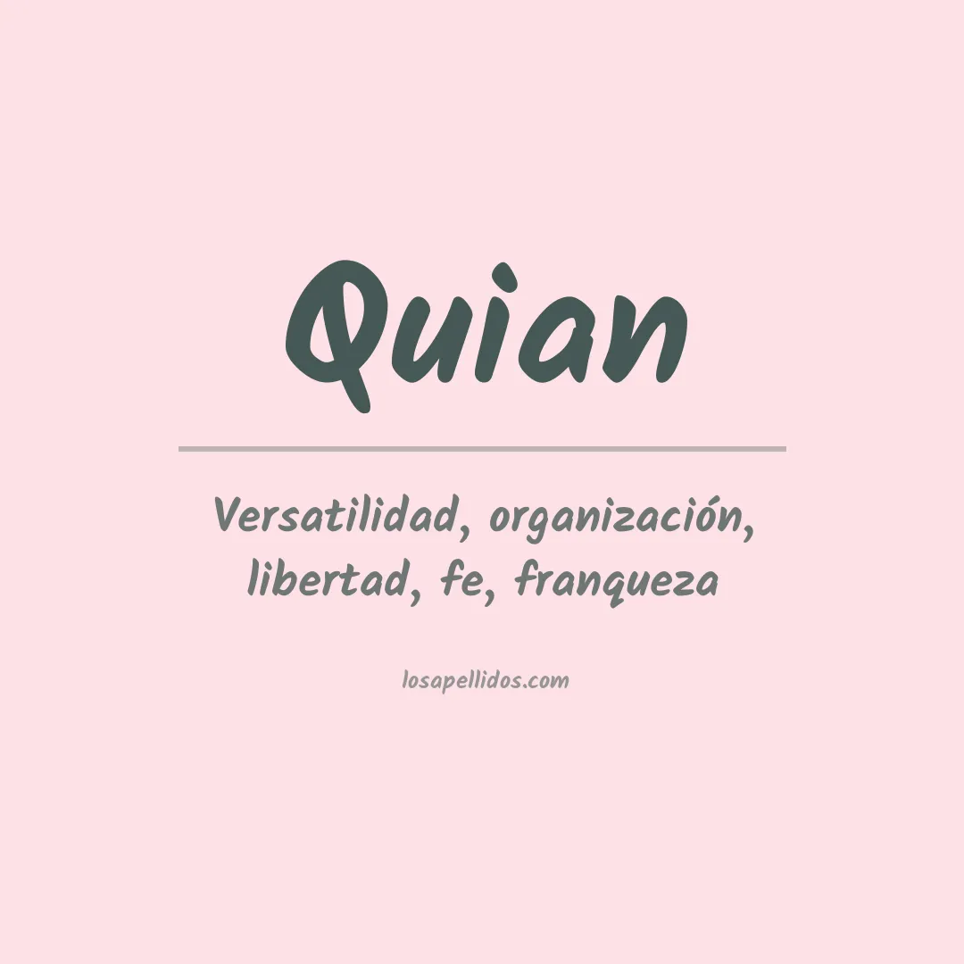 Apellido Quian