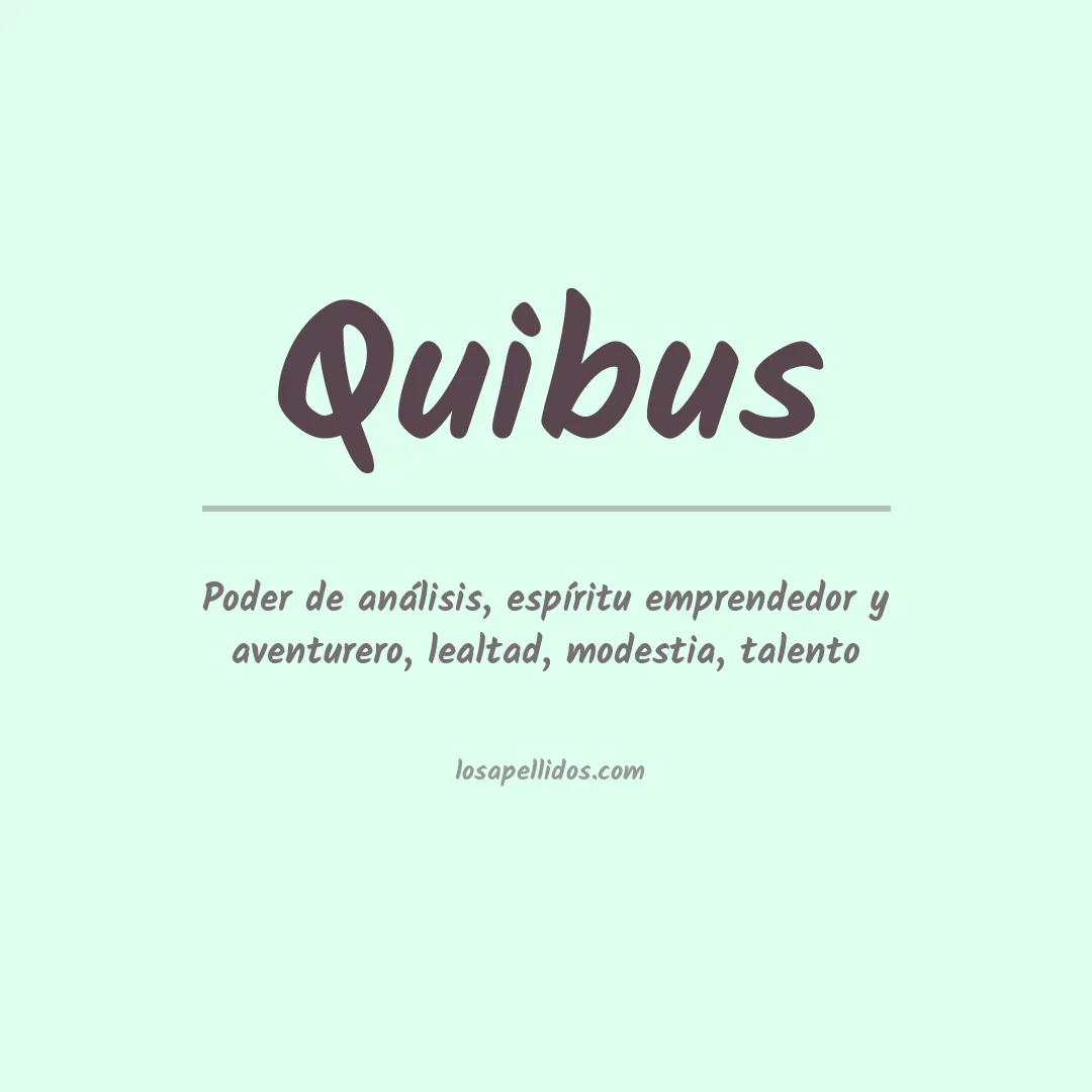 Apellido Quibus