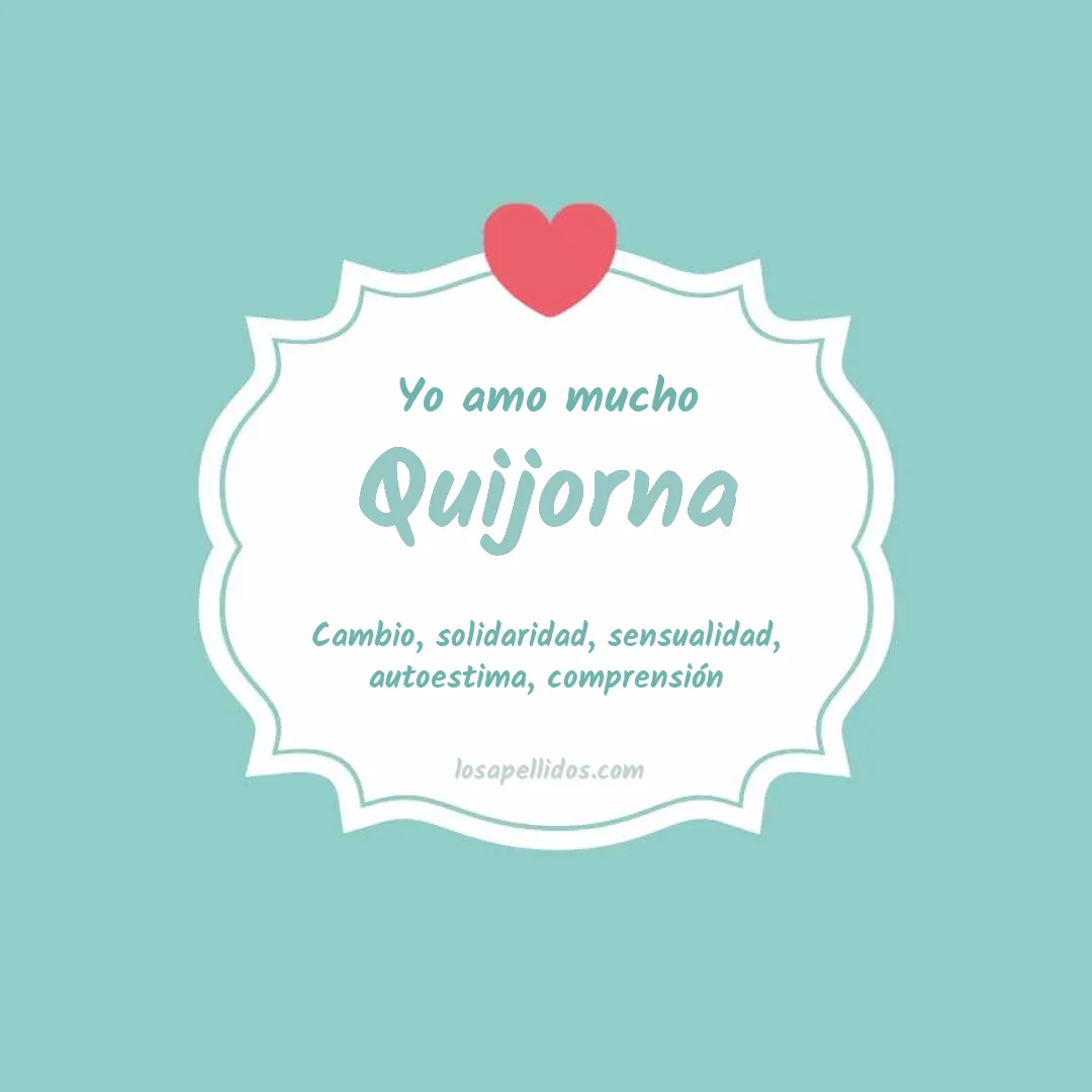 Yo amo mucho Quijorna