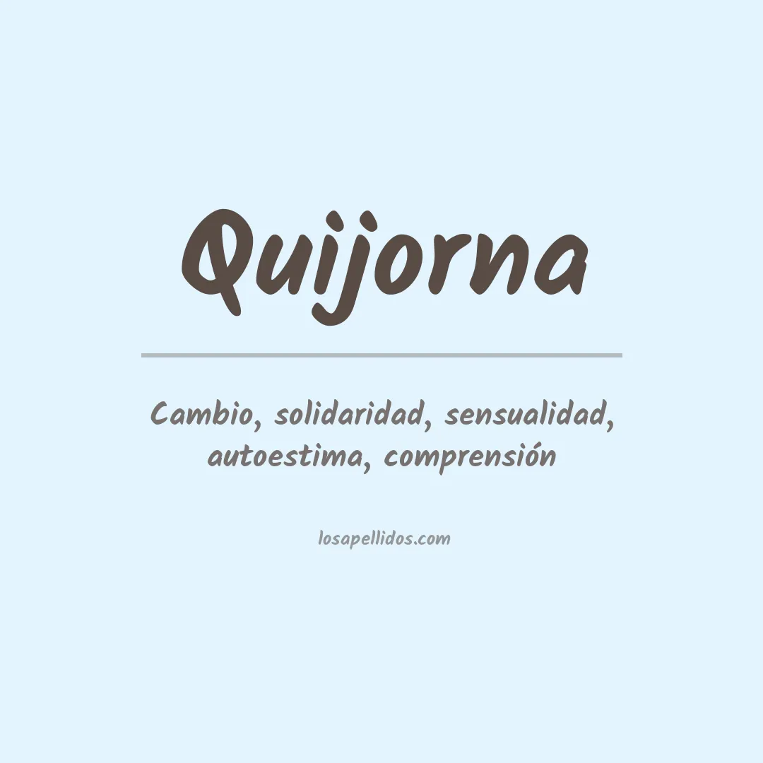 Apellido Quijorna