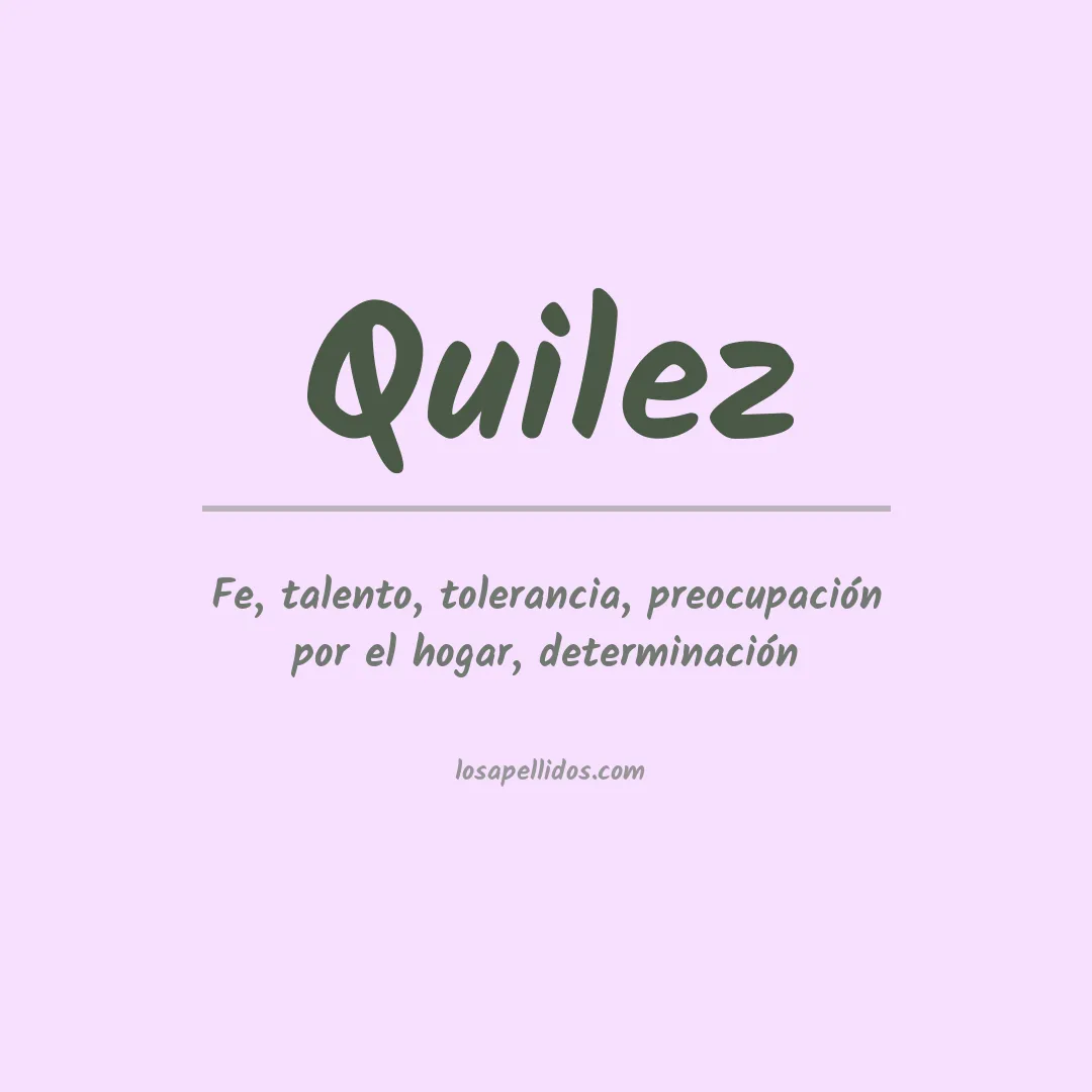 Apellido Quilez