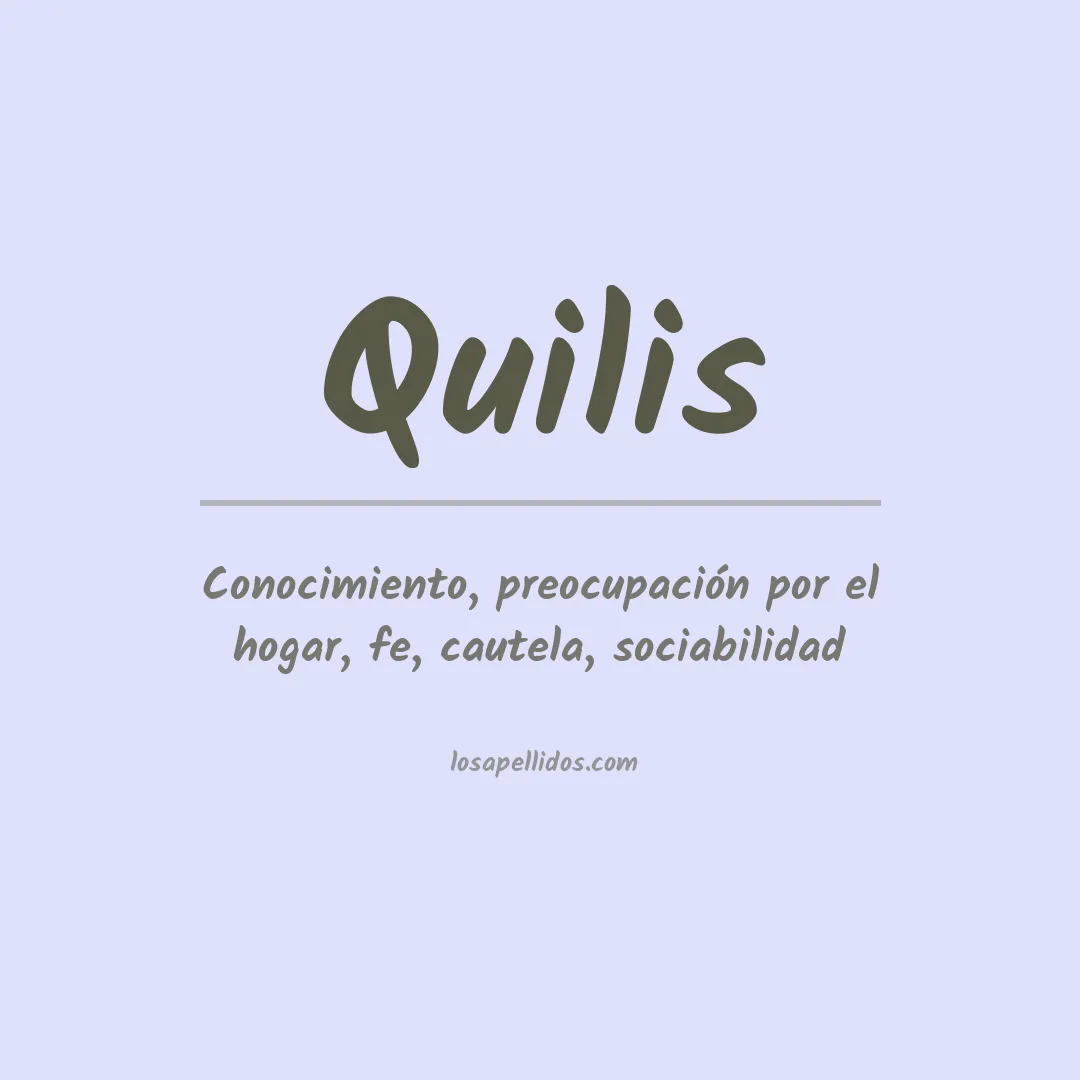Apellido Quilis