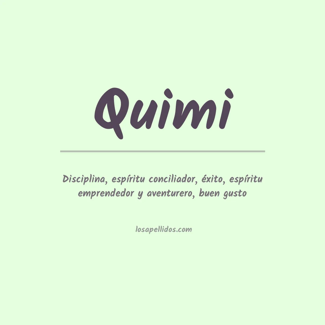 Apellido Quimi