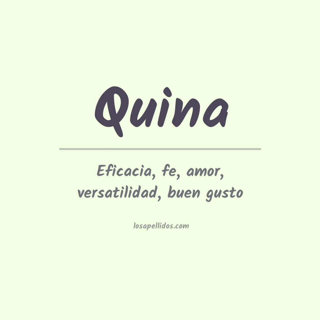 Apellido Quina