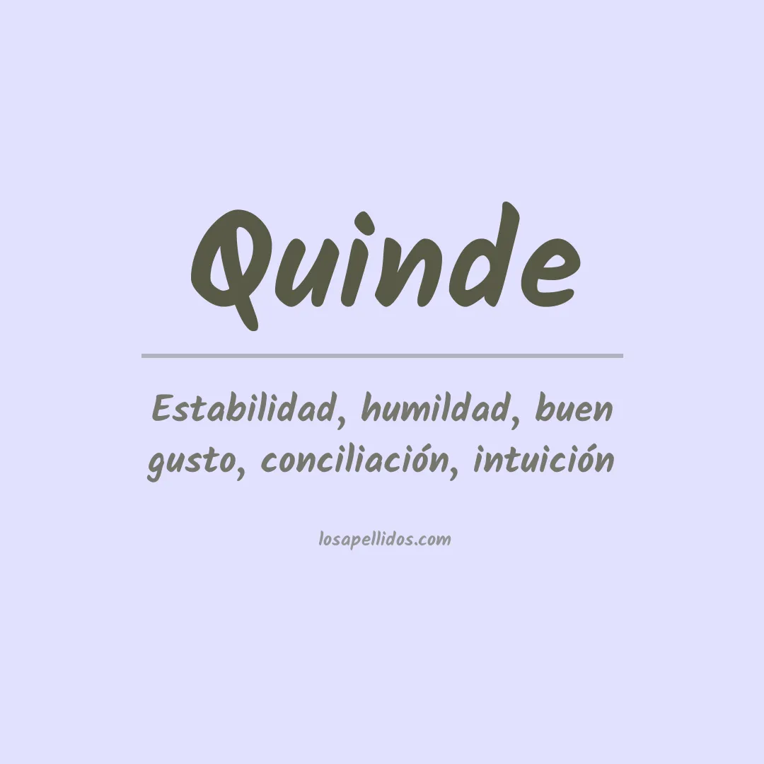 Apellido Quinde