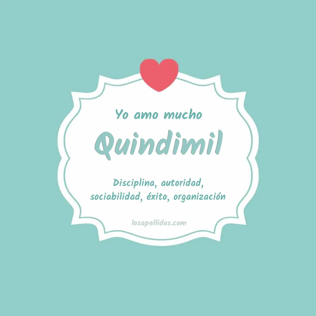 Yo amo mucho Quindimil