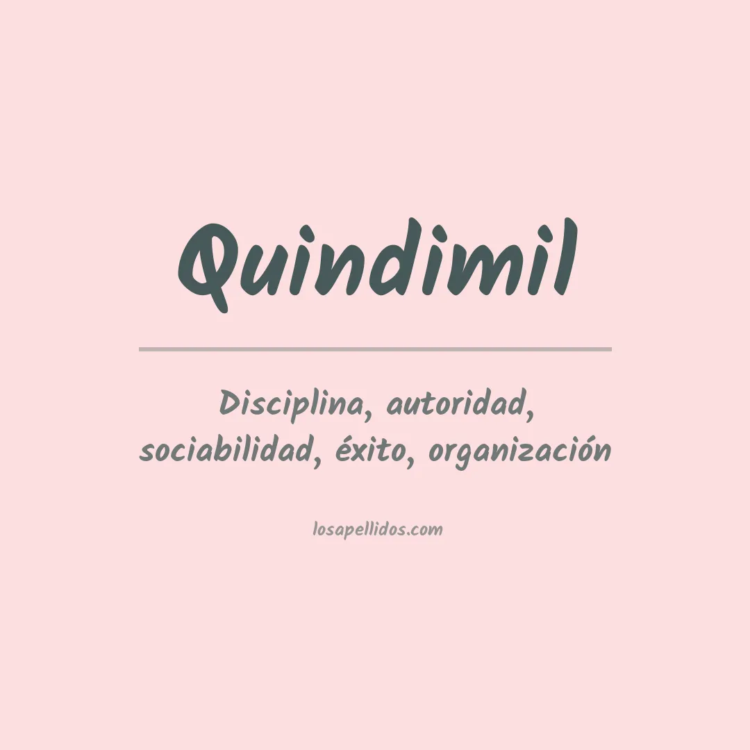 Apellido Quindimil