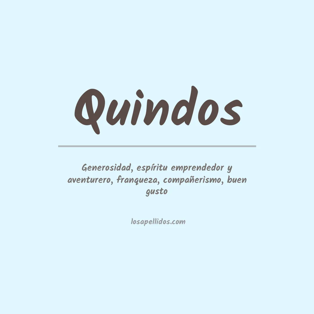 Apellido Quindos