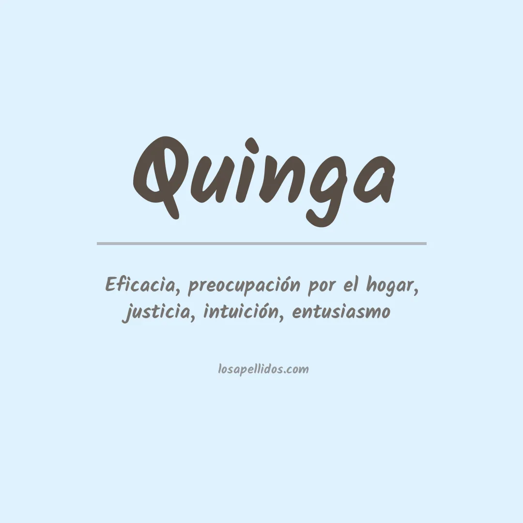 Apellido Quinga