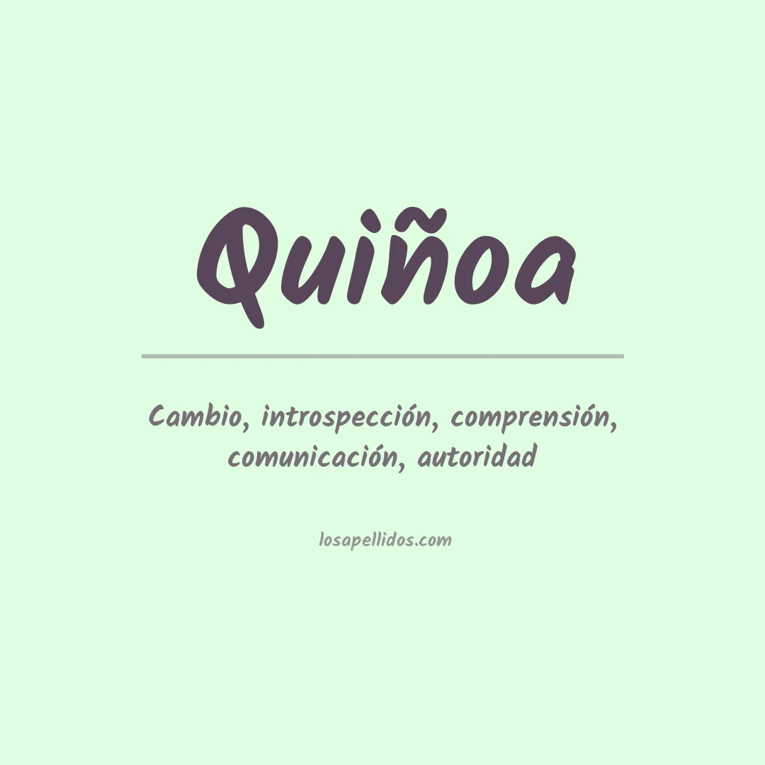 Apellido Quiñoa