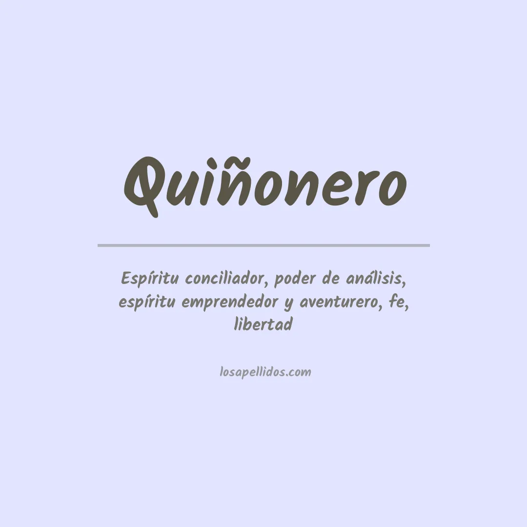Apellido Quiñonero