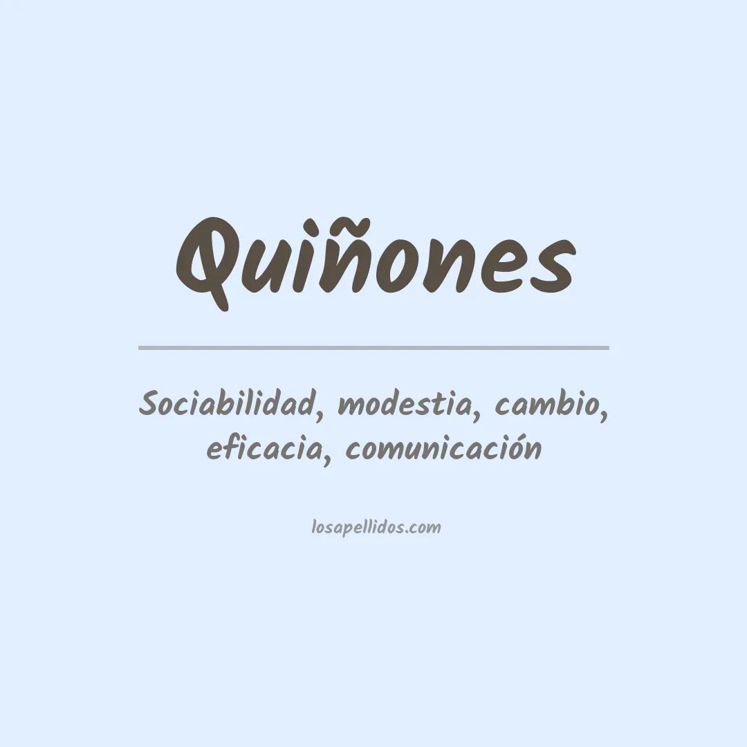 Apellido Quiñones