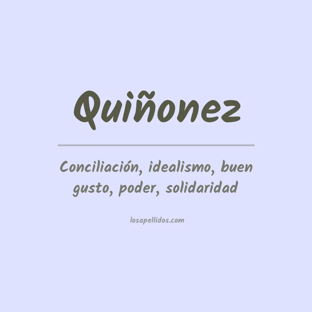 Apellido Quiñonez