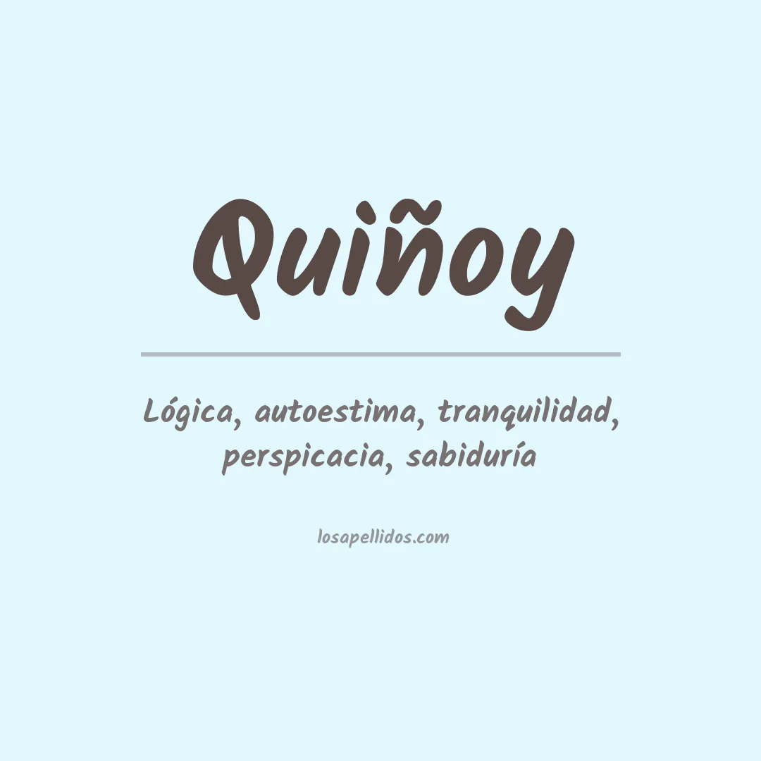 Apellido Quiñoy