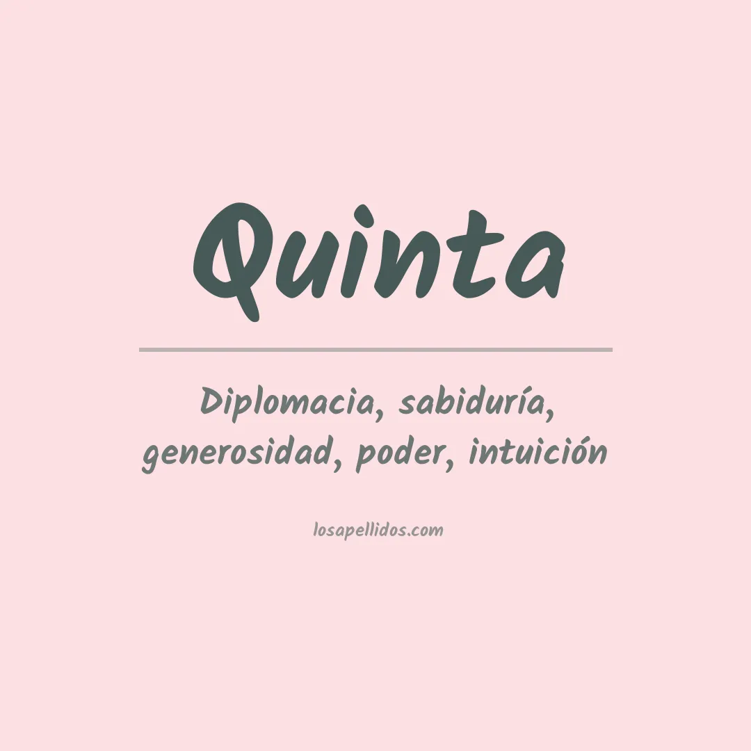 Apellido Quinta
