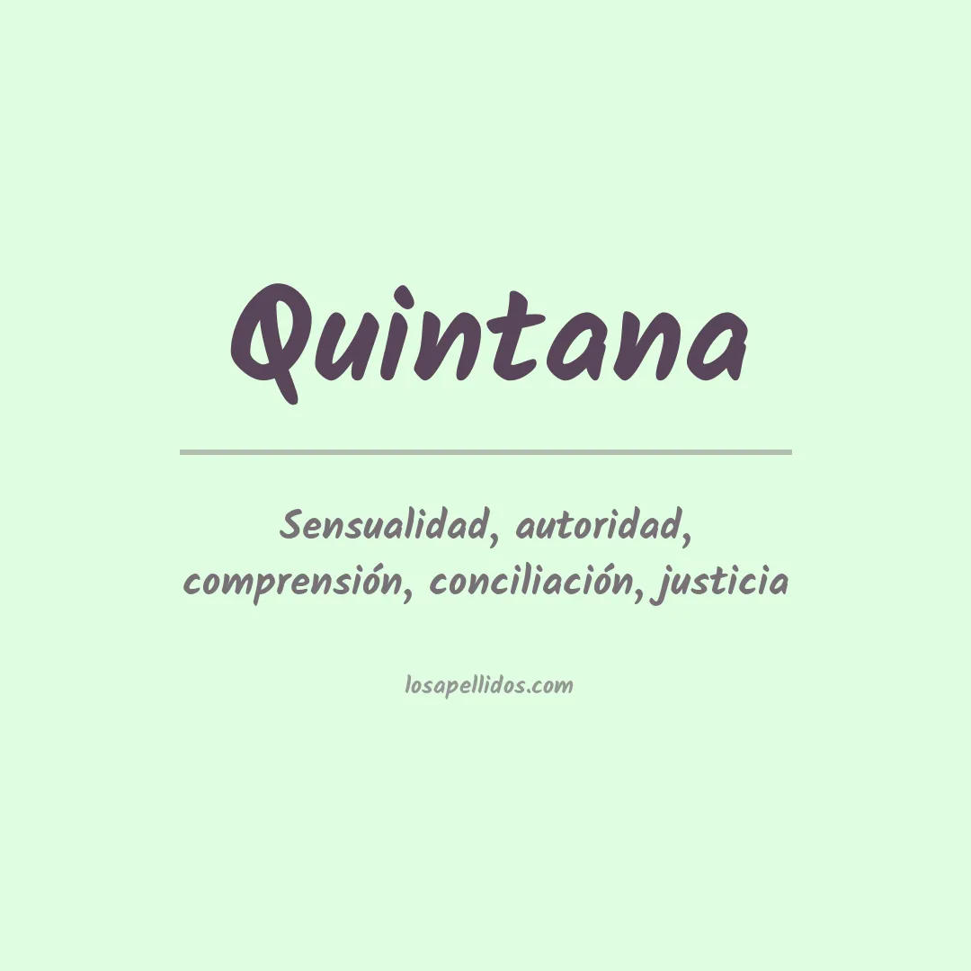 Apellido Quintana