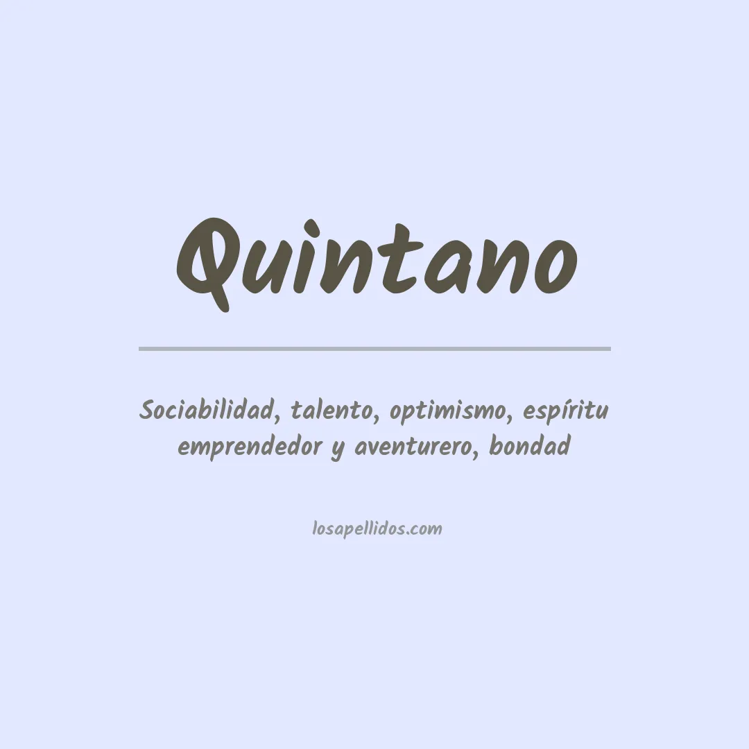 Apellido Quintano