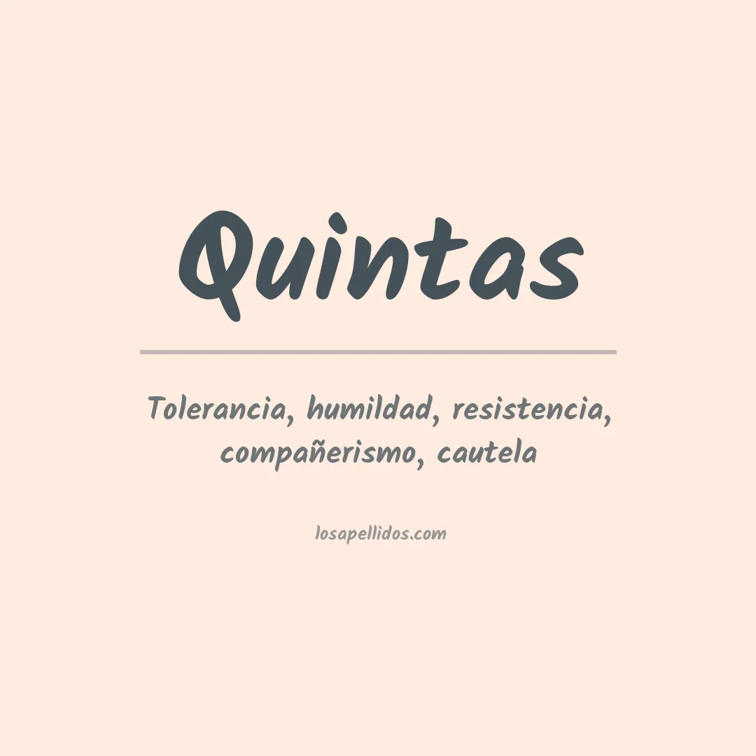 Apellido Quintas