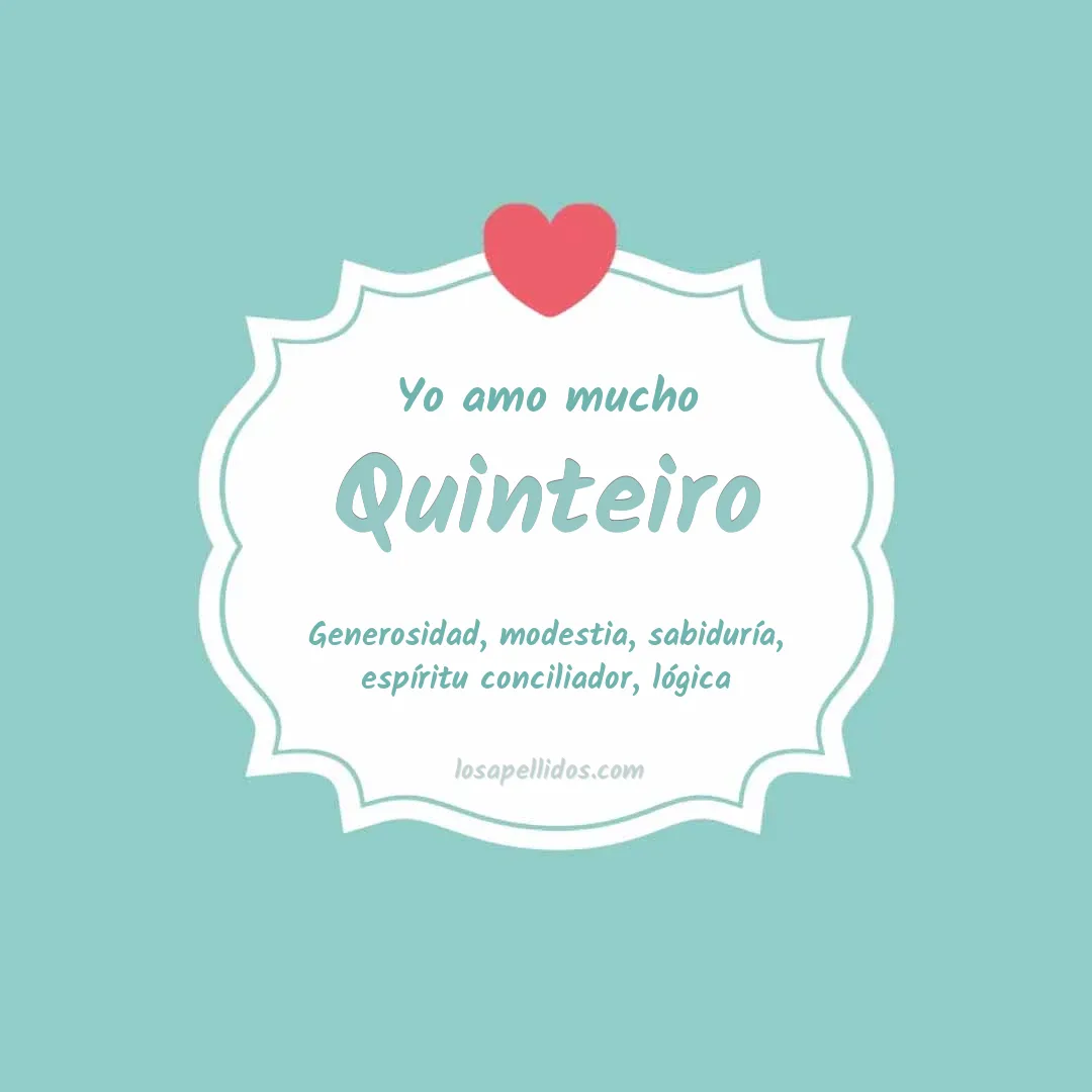 Yo amo mucho Quinteiro