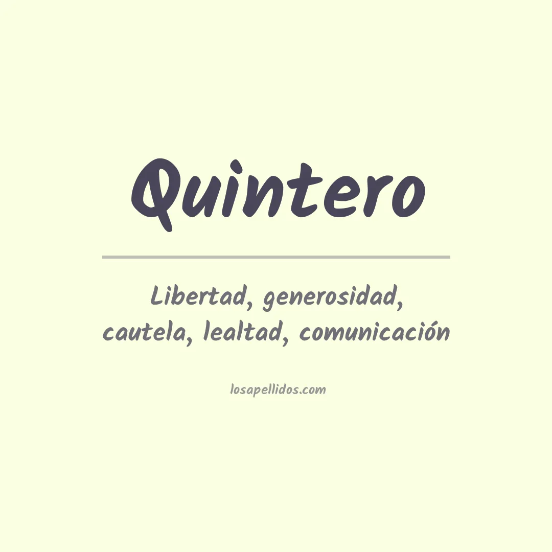 Apellido Quintero